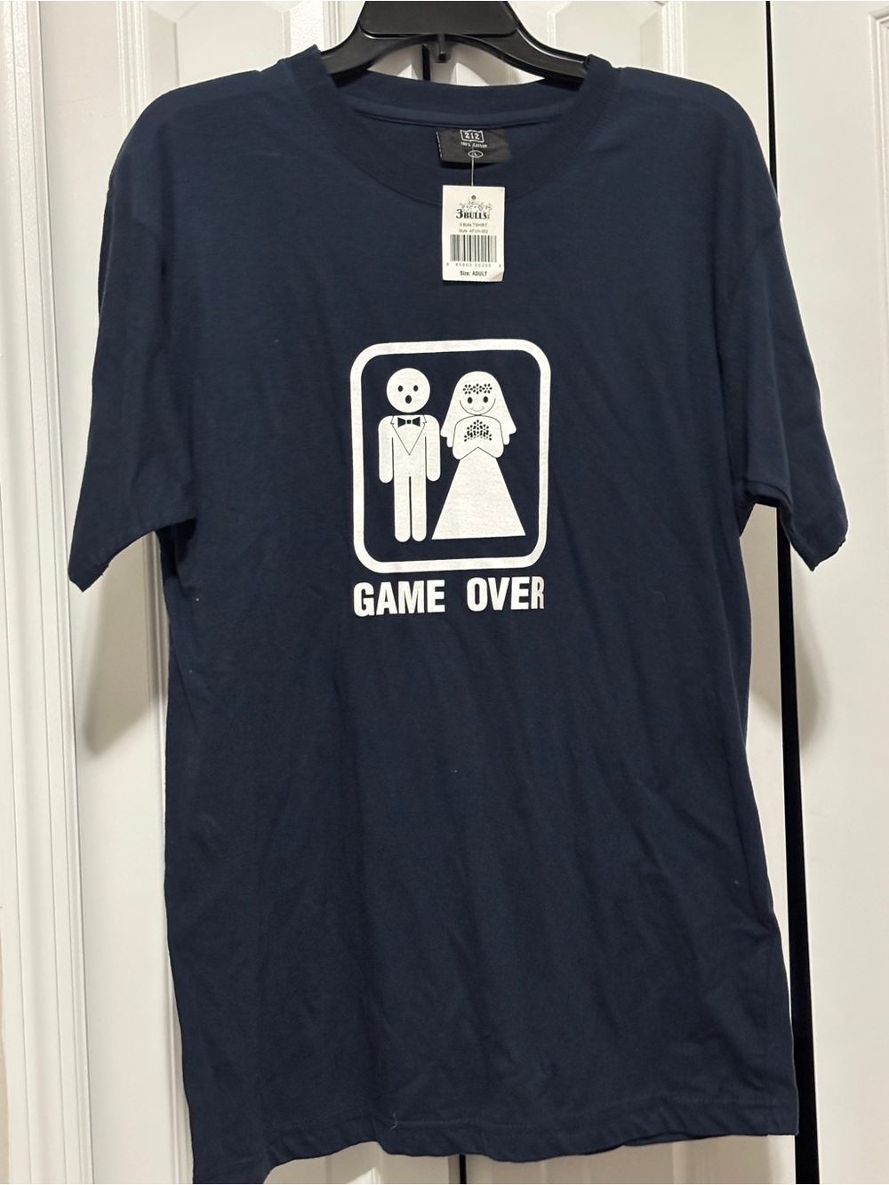 GAME OVER Navy Graphic Tee - Brand
